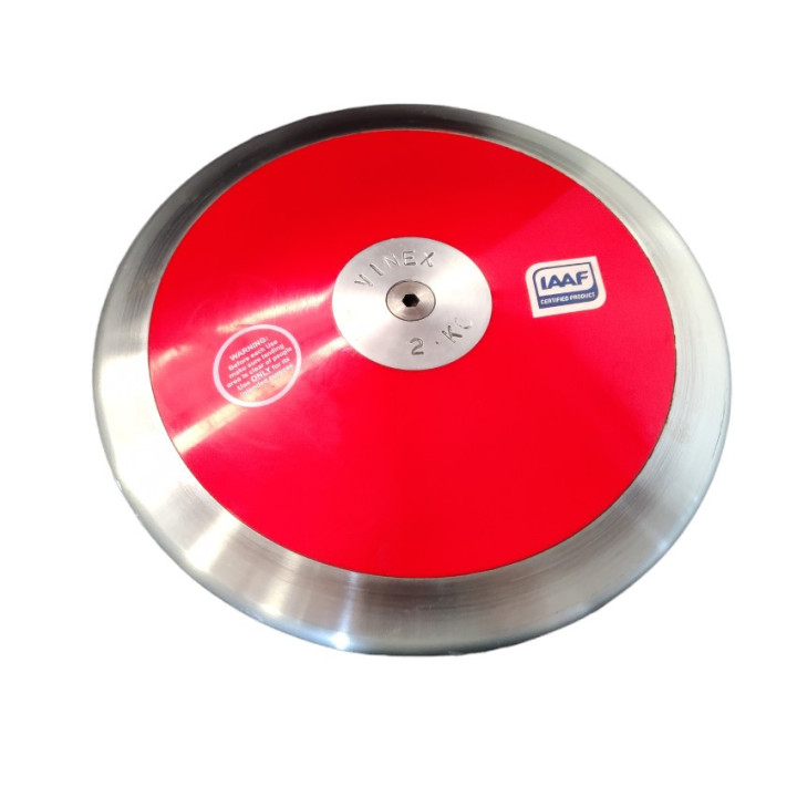 Steel competition throwing disc 2 Kg Vinex High Spin IAAF approved
