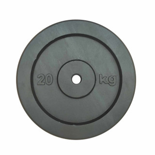 Painted cast iron disc for lifting weights of 20 kg - 25 mm hole