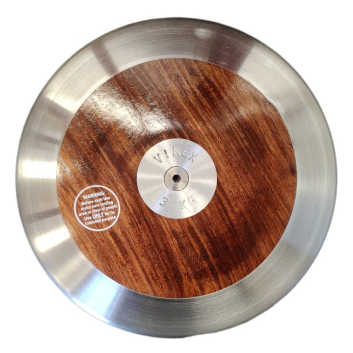 Steel throwing disc for training Kg 3 Vinex Training Wood