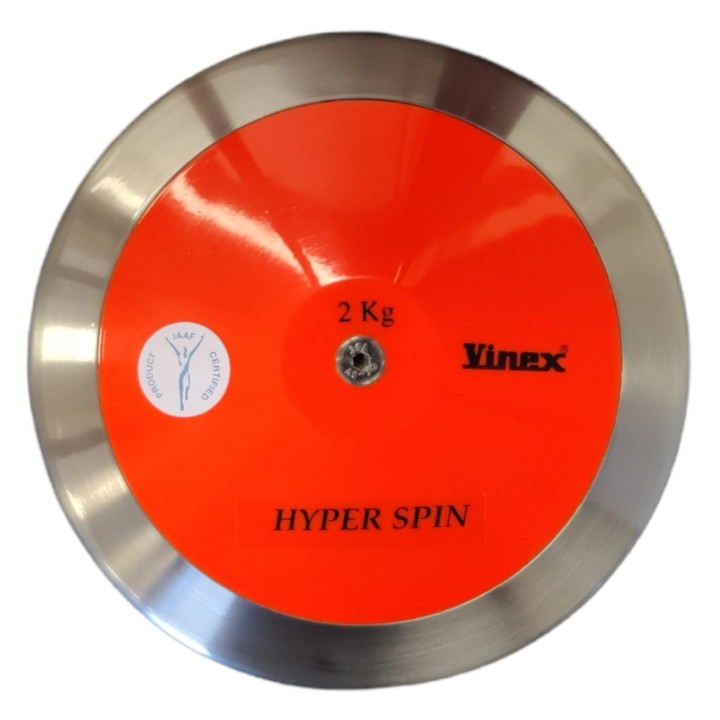 Vinex Hyper Spin 2kg steel competition throwing disc, IAAF approved