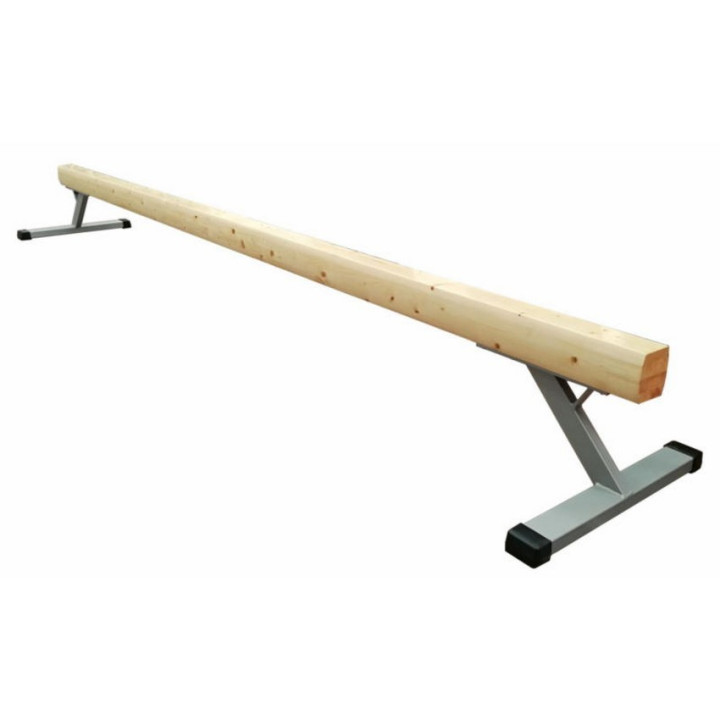 5 meter wooden balance beam with fixed height of 50 cm