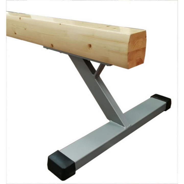 5 meter wooden balance beam with fixed height of 50 cm