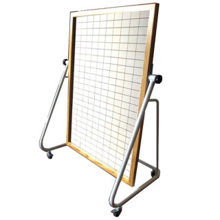 Specchio quadrettato modulare  cm 150x100 su ruote per analisi posturale