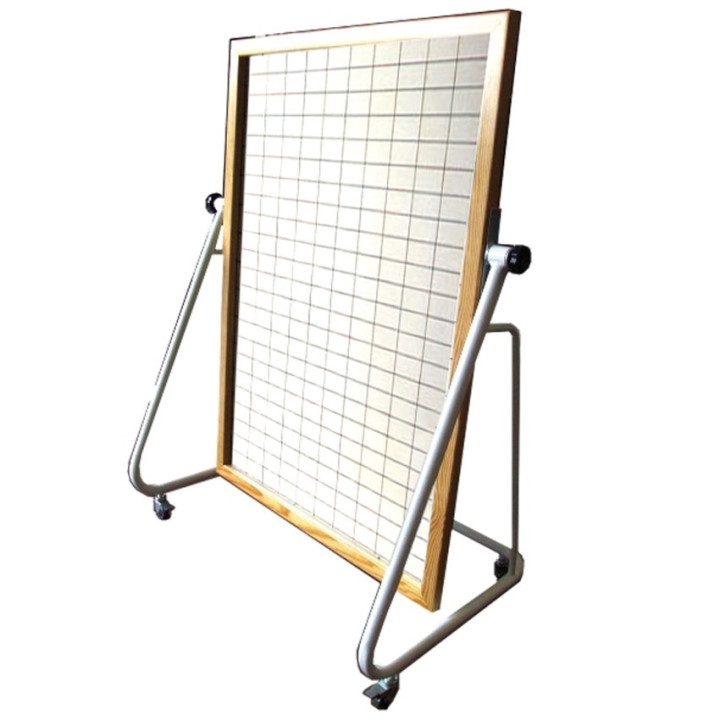 Specchio quadrettato modulare  cm 150x100 su ruote per analisi posturale