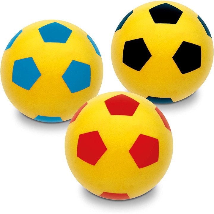pallone calcio antitrauma in spugna soft Mondo cm 14