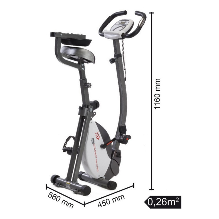 Cyclette Toorx Brx Compact Multifit Salvaspazio ad accesso facilitato