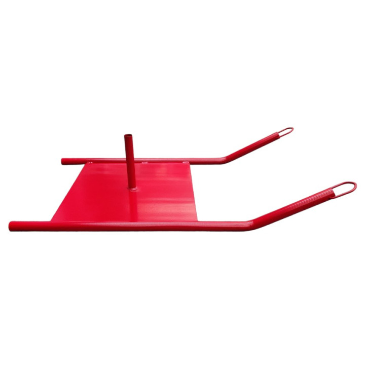 Towing sled for athletics and cross training with nylon belt