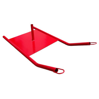 Towing sled for athletics and cross training with nylon belt