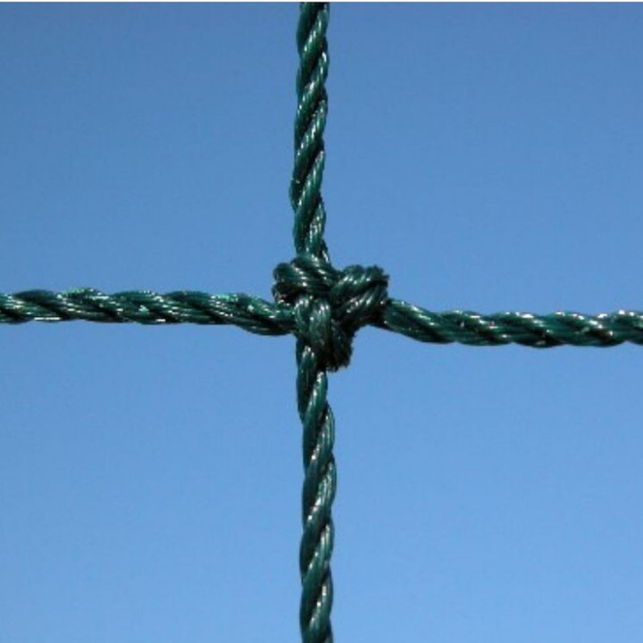 Ball stop net for fencing sports fields with 2 mm square mesh