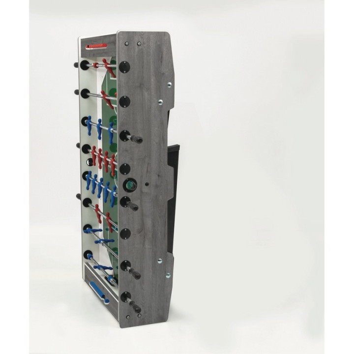 Calcio Balilla Garlando Champion rovere grigio con aste rientranti