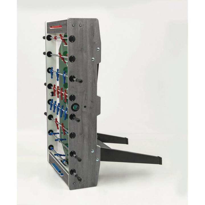 Calcio Balilla Garlando Champion rovere grigio con aste rientranti