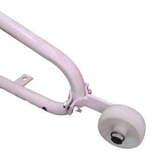 Coppia di ruote in nylon per porte calcio ridotto e calcetto trasportabili