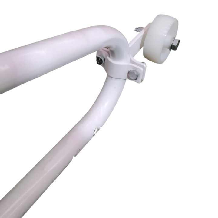 Coppia di ruote in nylon per porte calcio ridotto e calcetto trasportabili