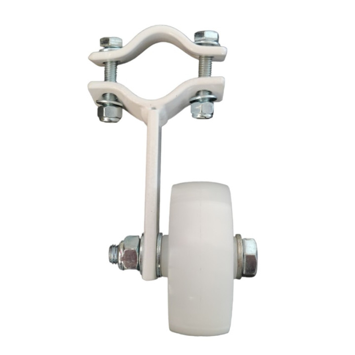 Pair of nylon wheels for transportable football and five-a-side football goals