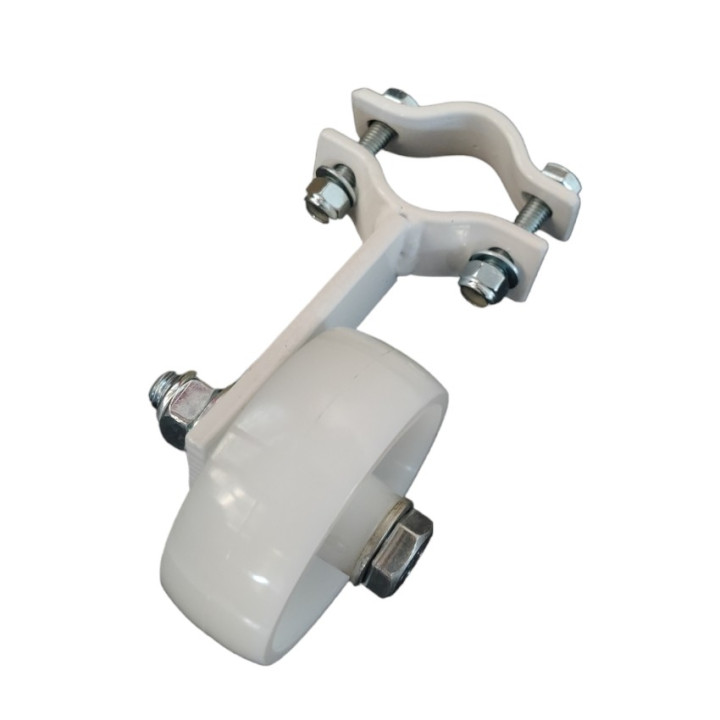 Pair of nylon wheels for transportable football and five-a-side football goals