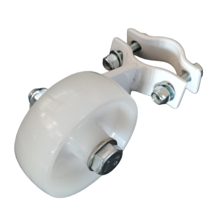 Pair of nylon wheels for transportable football and five-a-side football goals