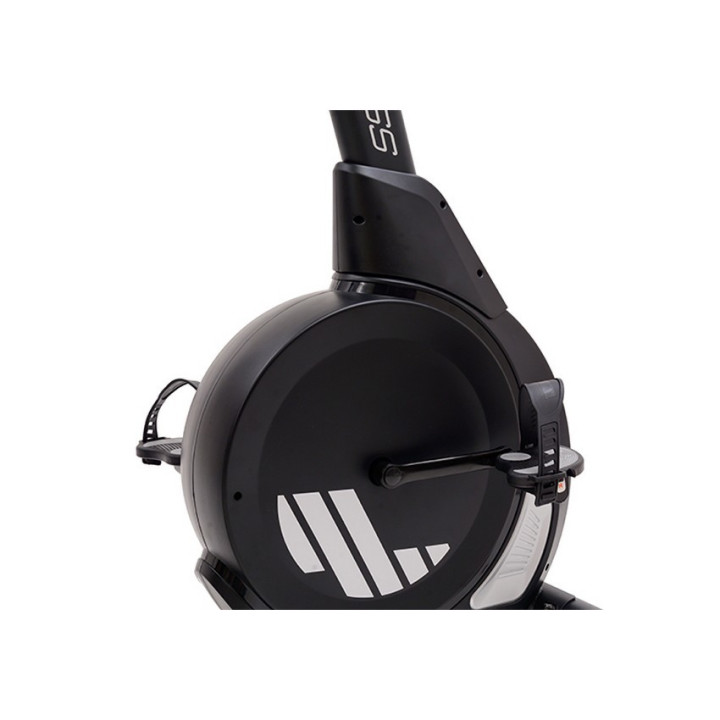 Jk Fitness 327 Horizontal Exercise Bike with electronic effort adjustment and wireless cardio receiver