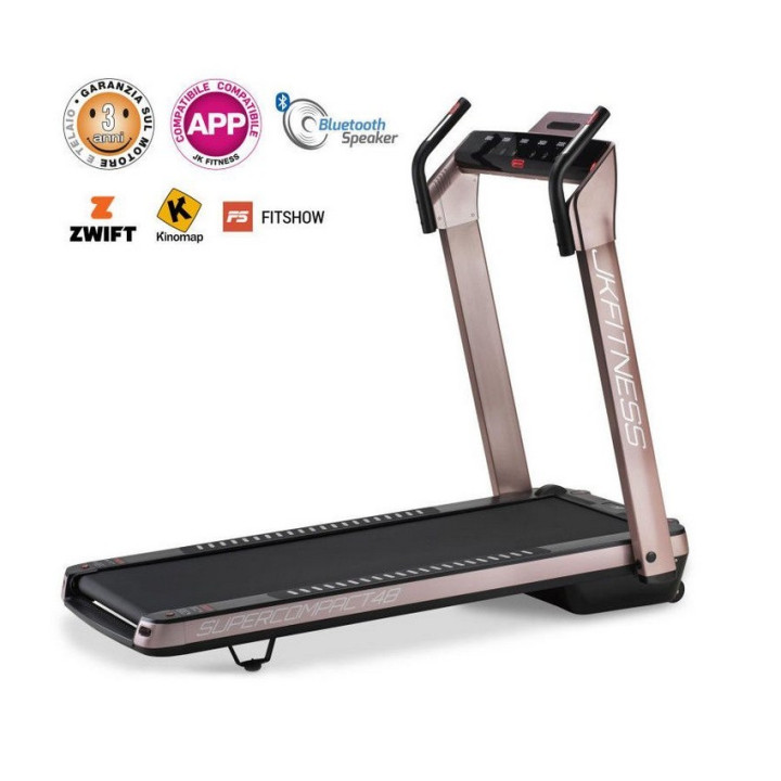 Super Compact 48 Jk Fitness Motorized Treadmill Kinomap and Zwift App