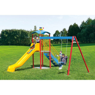 Blockhouse 1 aluminum tower "Diana" with rectangular swing seat