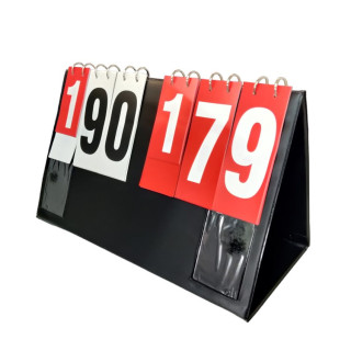 Manual basketball table scorer with scores from 0 to 199