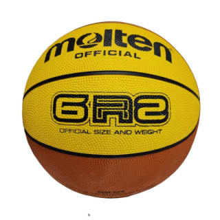 Female basketball size 6 in Molten B6R2 rubber