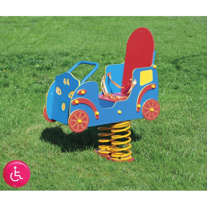 Auto a molla "Supercar" per bambini con disabilità