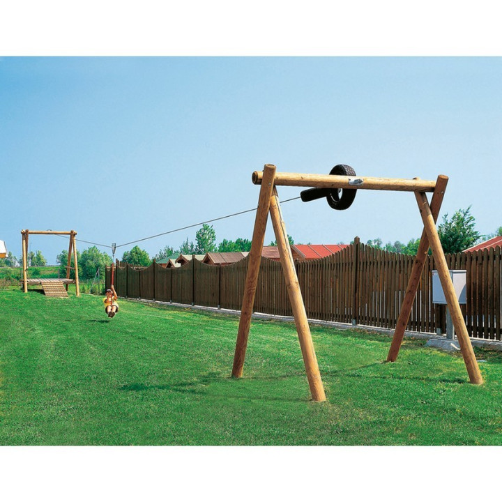 Tretog cableway complete with platform