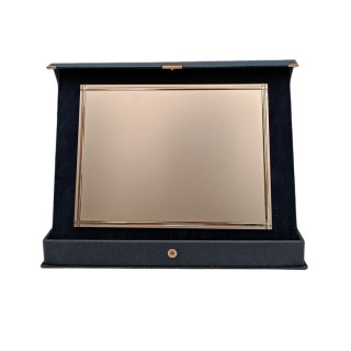 Targa in alluminio color argento cm 20 x 15