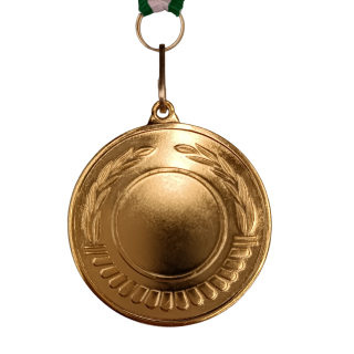 Medaglia per premiazione colore oro diametro mm 50