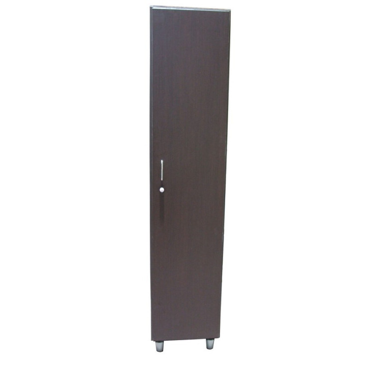 Single door wardrobe with internal shoe rack