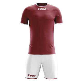 Kit sportivo modello sticker colore granata e bianco