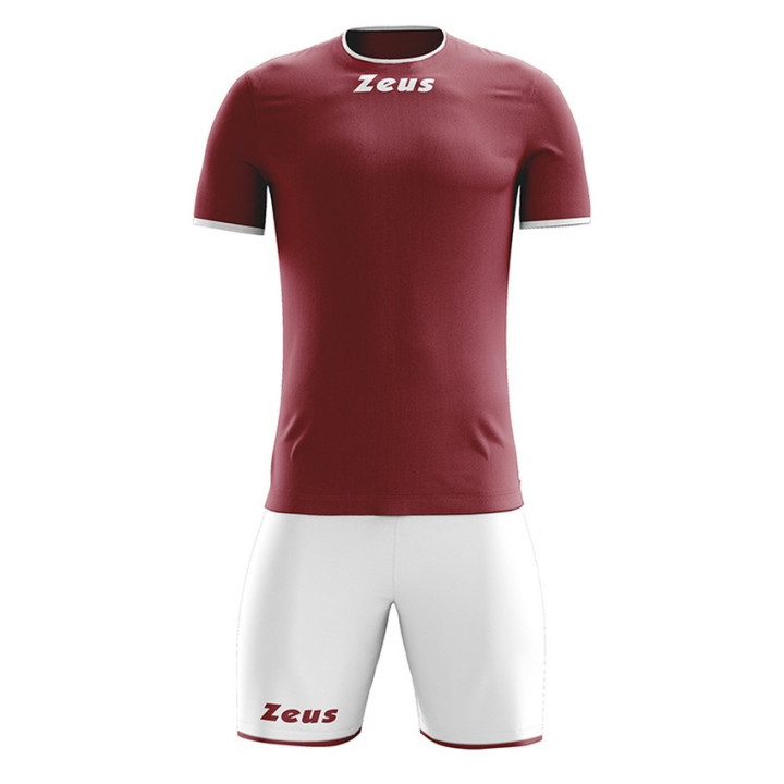 Kit sportivo modello sticker colore granata e bianco