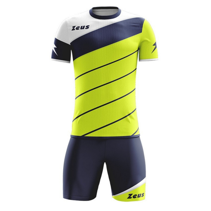 Kit sportivo modello lybra colore giallo fluo e blu