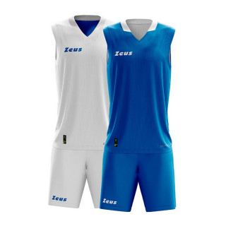 Doblò reversible basketball kit in white and royal colour