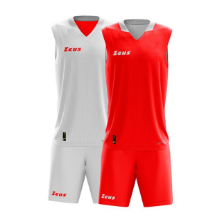 Doblò reversible basketball kit in white and red