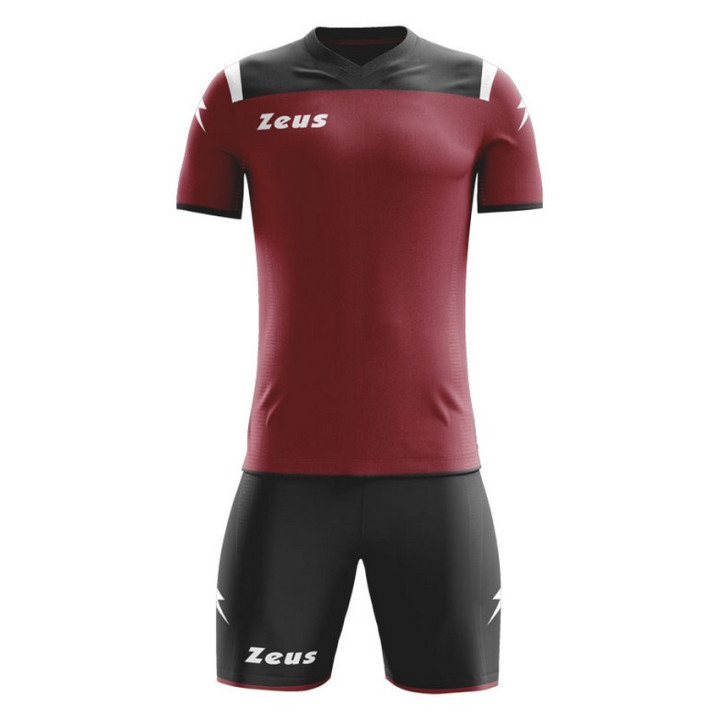 Kit sportivo modello vesuvio colore granata e nero