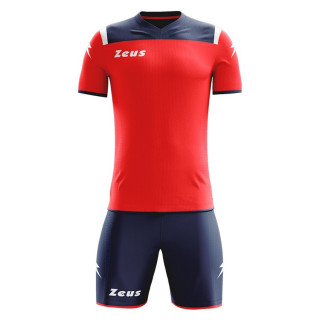 Kit sportivo modello vesuvio colore blu e rosso
