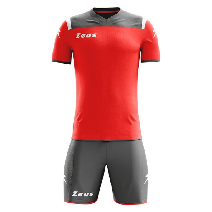 Kit sportivo modello vesuvio colore grigio e rosso