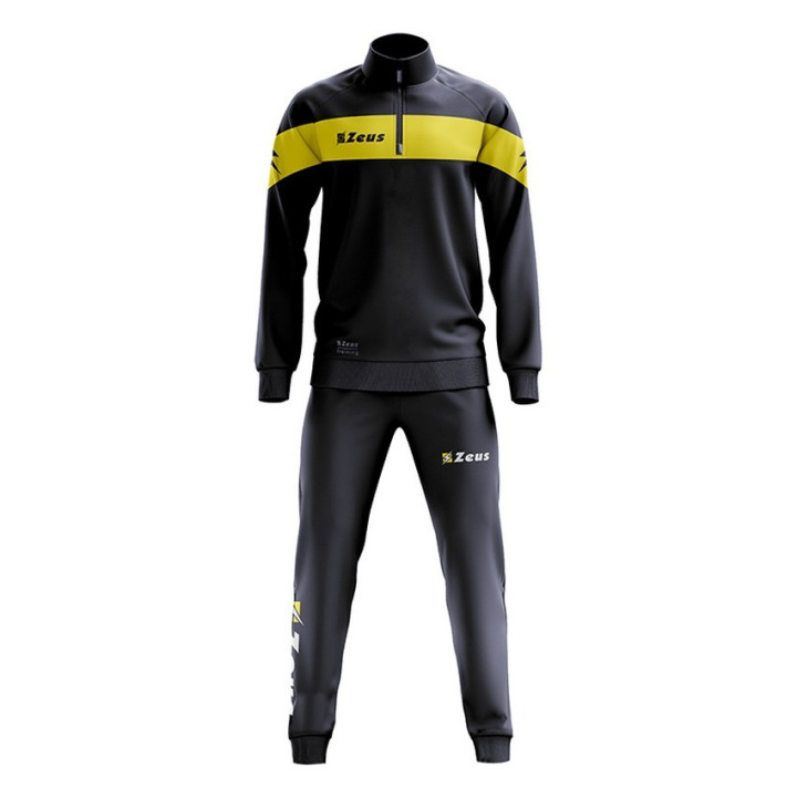 Tuta sportiva modello Marte colore blu e giallo