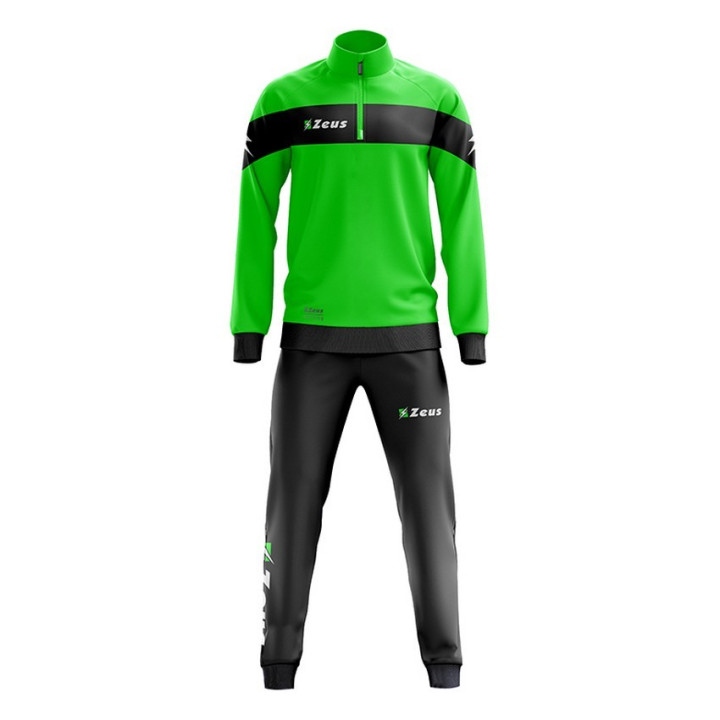 Marte model tracksuit in fluorescent green and black