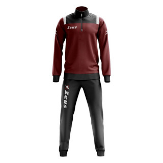 Vesuvio model tracksuit in garnet and black