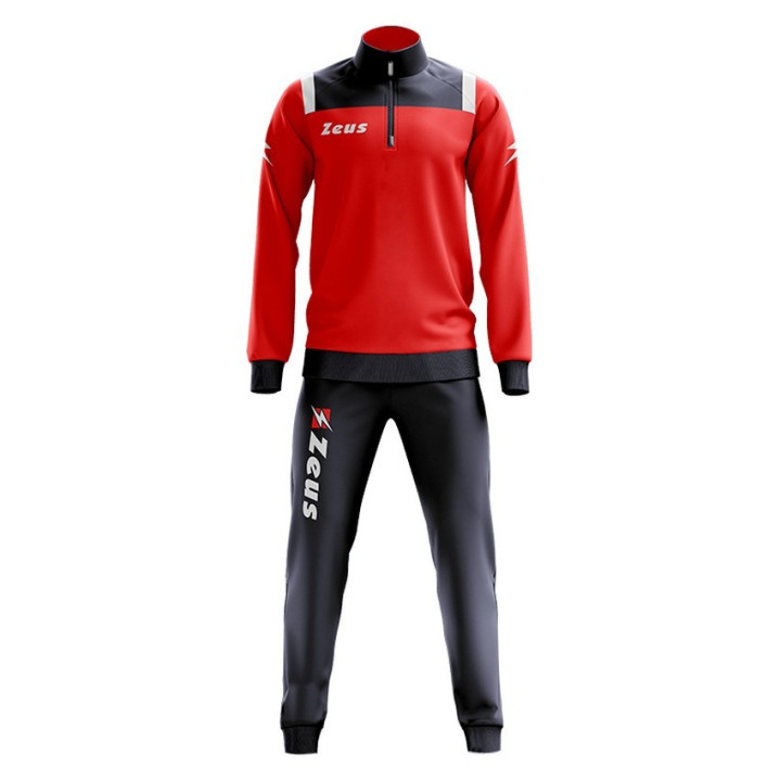 Tuta sportiva modello Vesuvio colore blu e rosso