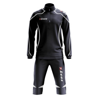 Viky model tracksuit with 3/4 length trousers in blue and white