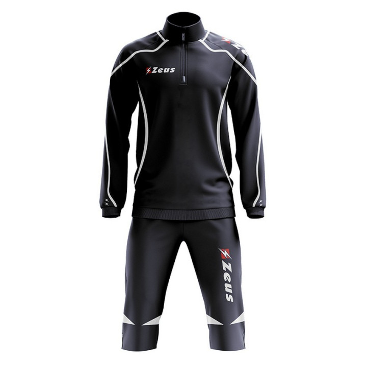 Tuta sportiva modello Viky pantalone 3/4 colore blu e bianco