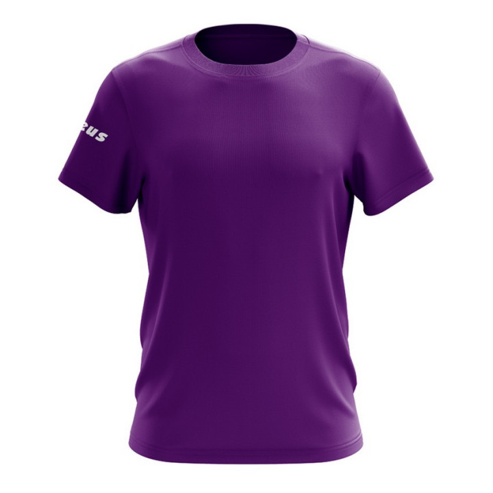 T-shirt basic Zeus in cotone manica corta colore viola