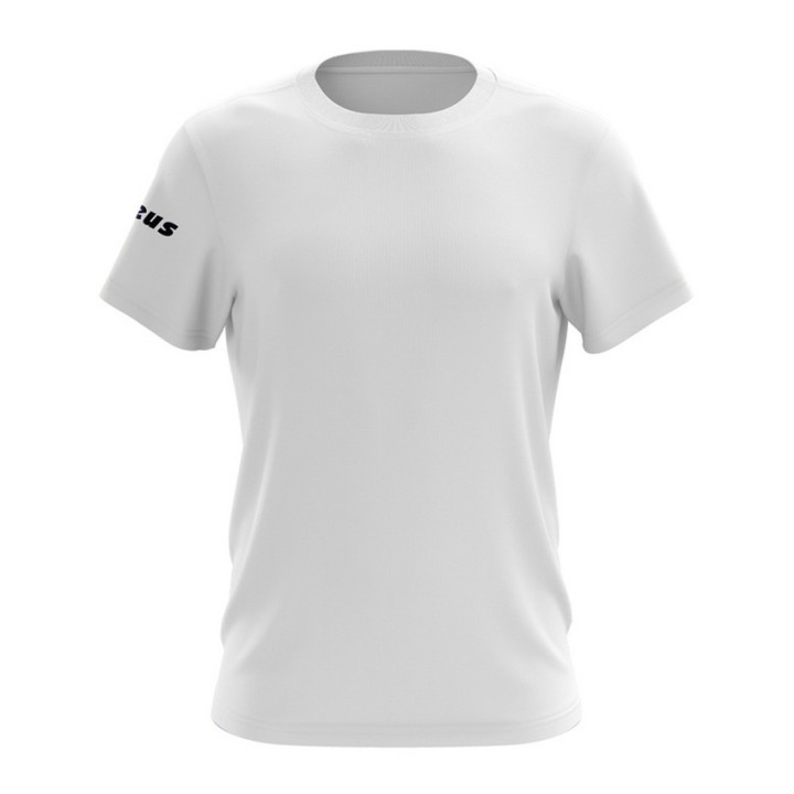 Basic Zeus t-shirt in white short-sleeved cotton