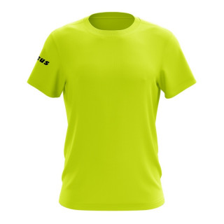 Basic Zeus t-shirt in fluo yellow short-sleeved cotton