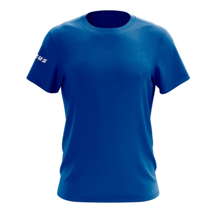 Basic Zeus t-shirt in royal-colored short-sleeved cotton