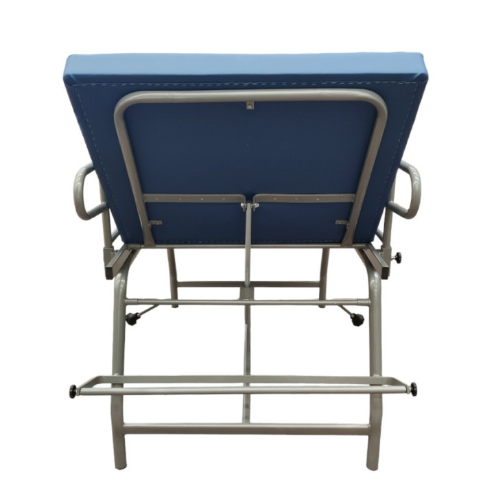 Medical Examination Cot for Infirmary with safety sides and roll holder
