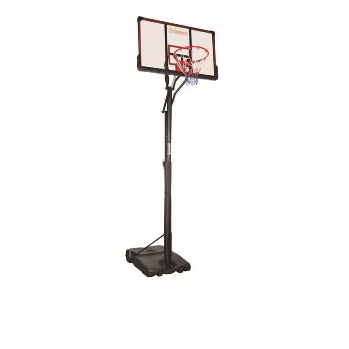 Orlando Galando ballasted basketball system transportable on wheels